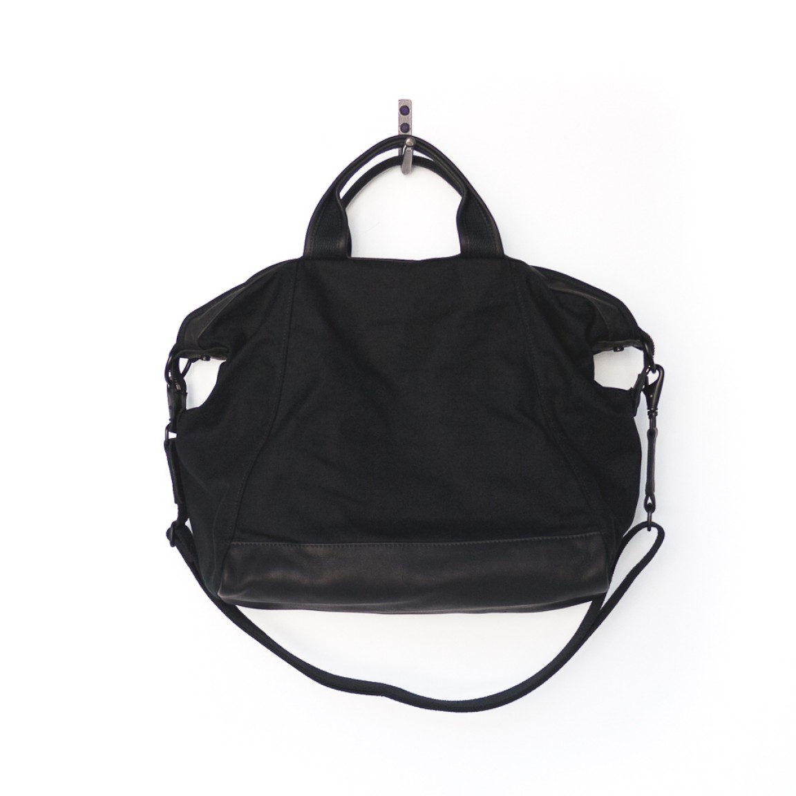 Very Goods | Zip Carryall in Black Canvas and Horween® Manitoba Leather ...