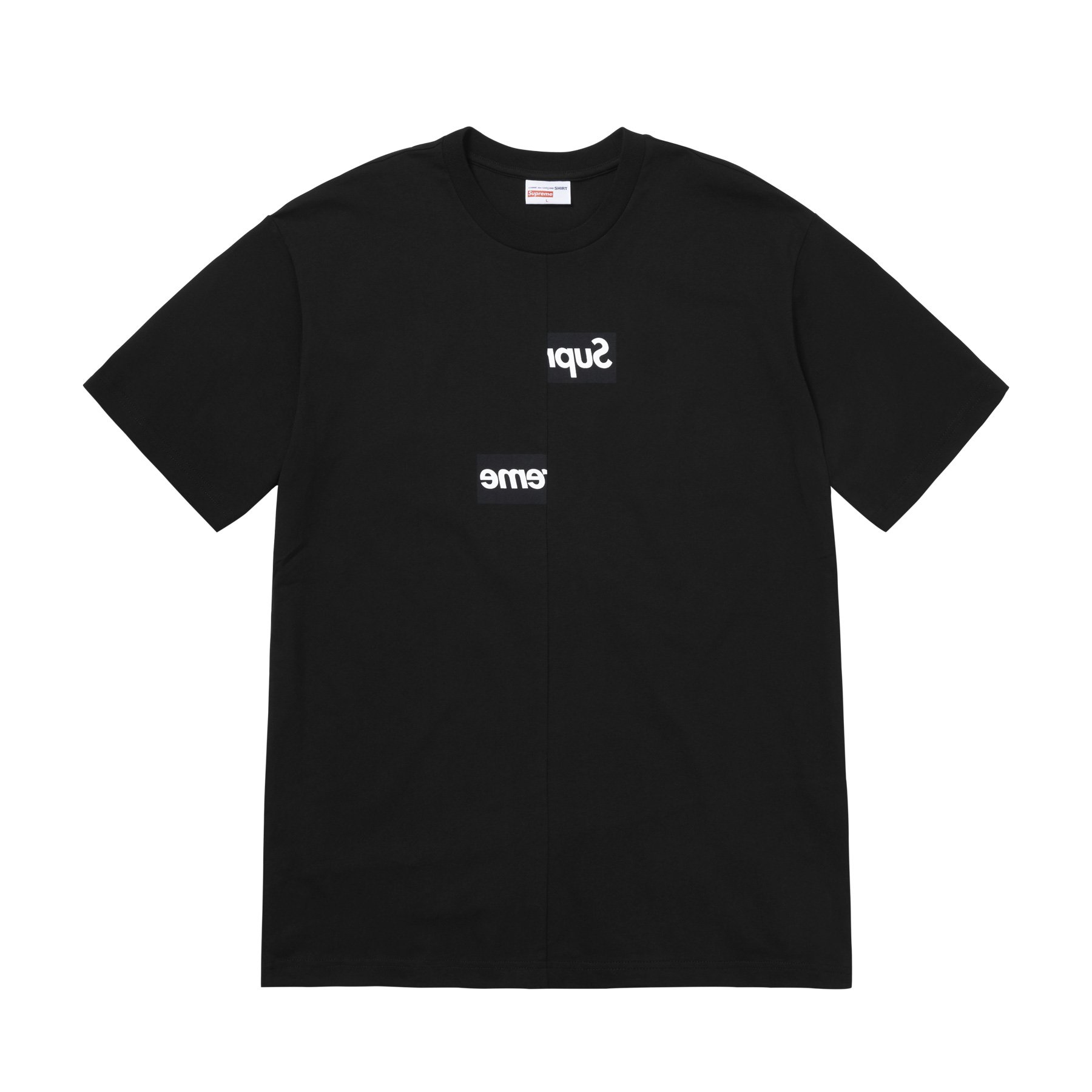 Very Goods | Comme des Garçons SHIRT/Supreme Split Tee (Black) – Dover ...