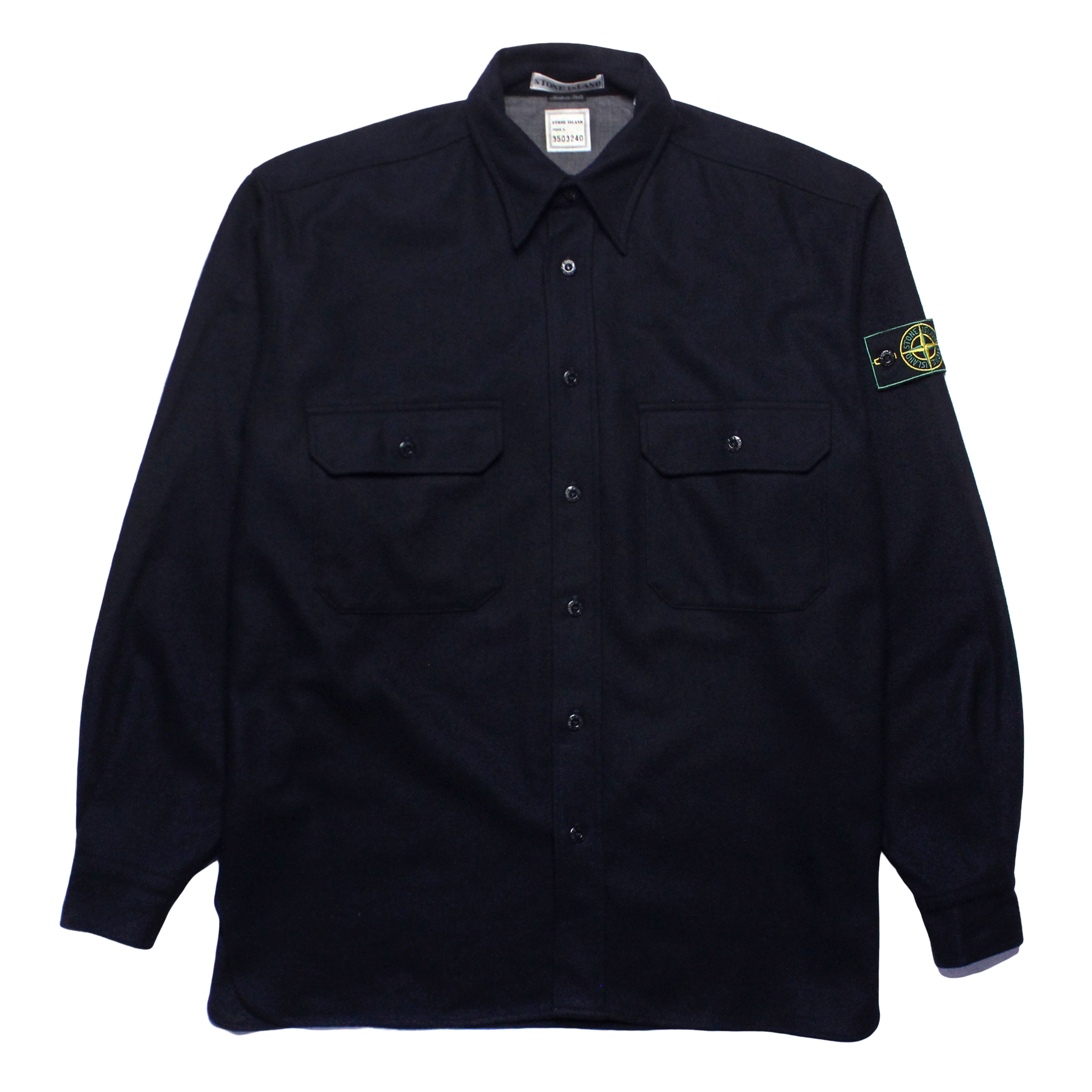 Very Goods | STONE ISLAND AW 1996 NAVY BLUE MOLESKIN OVERSHIRT