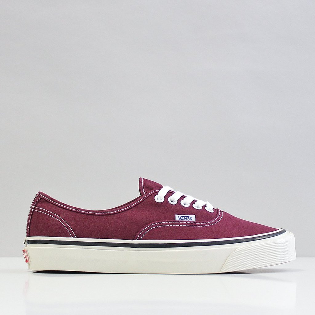 vans shoes burgundy authentic