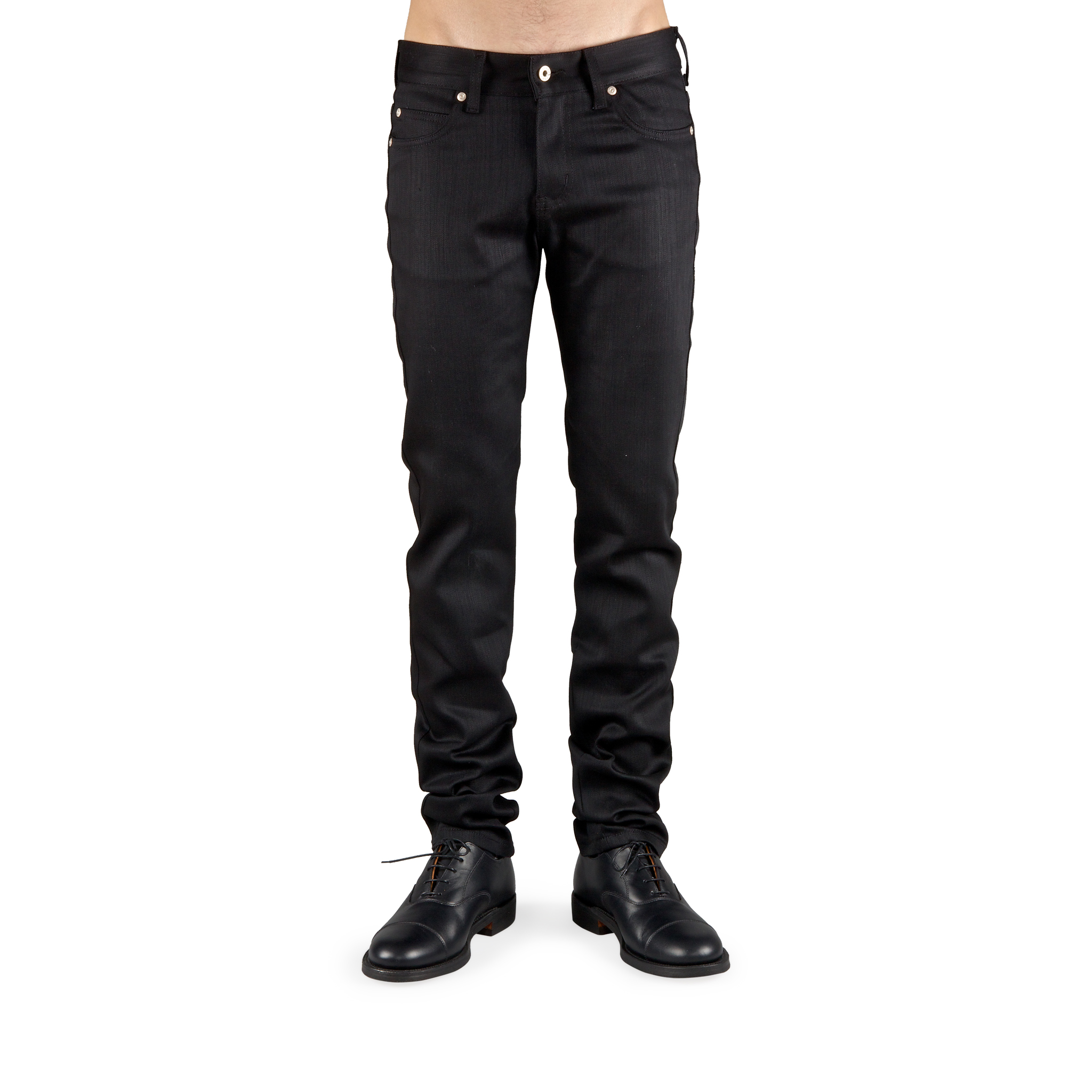 naked and famous black denim