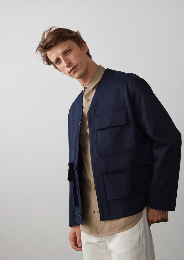 Very Goods | Main Jacket In Dark Navy Drill – Studio Nicholson