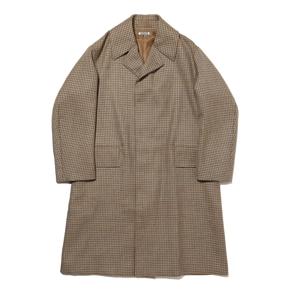 Auralee double face check coat best sale