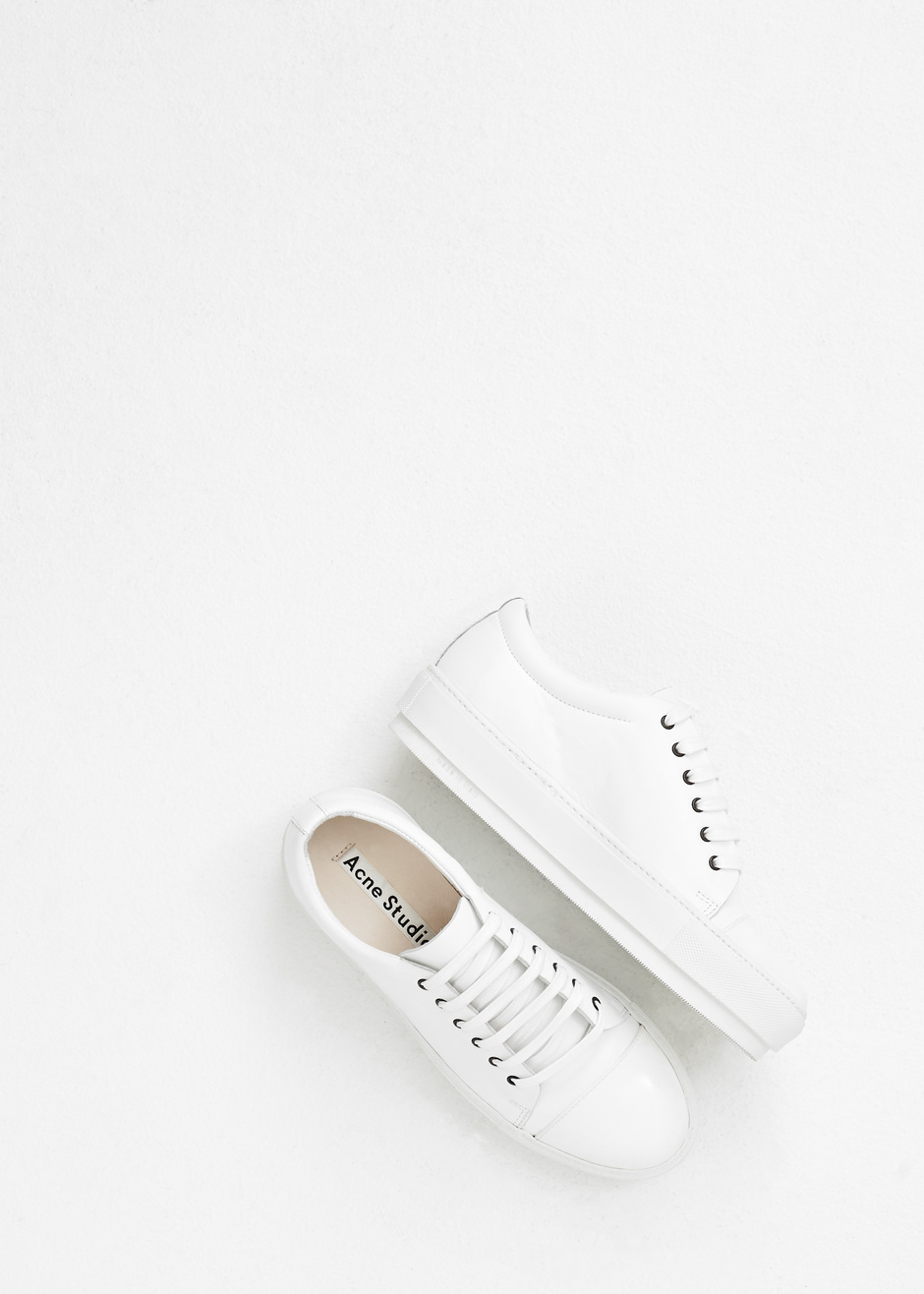 acne sneakers white