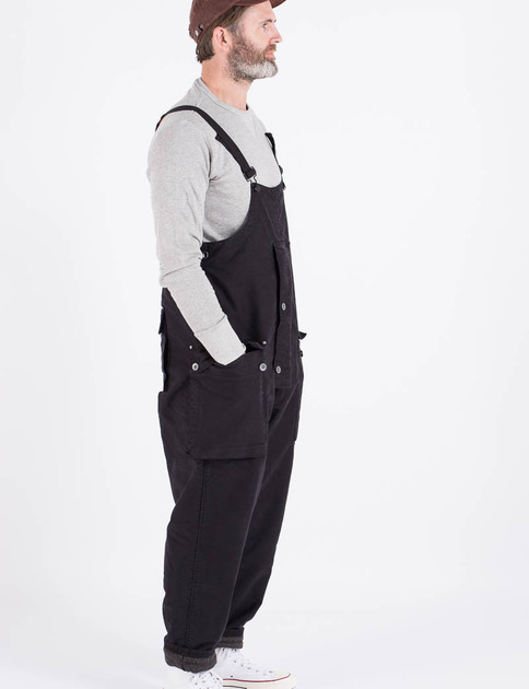 Very Goods | Lybro Dark Black Navy Naval Dungaree by Nigel Cabourn