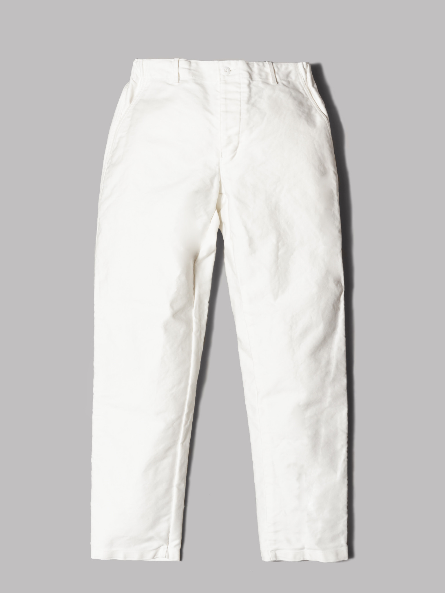 Very Goods Arpenteur Petanque Trousers Cream Cotton Moleskine