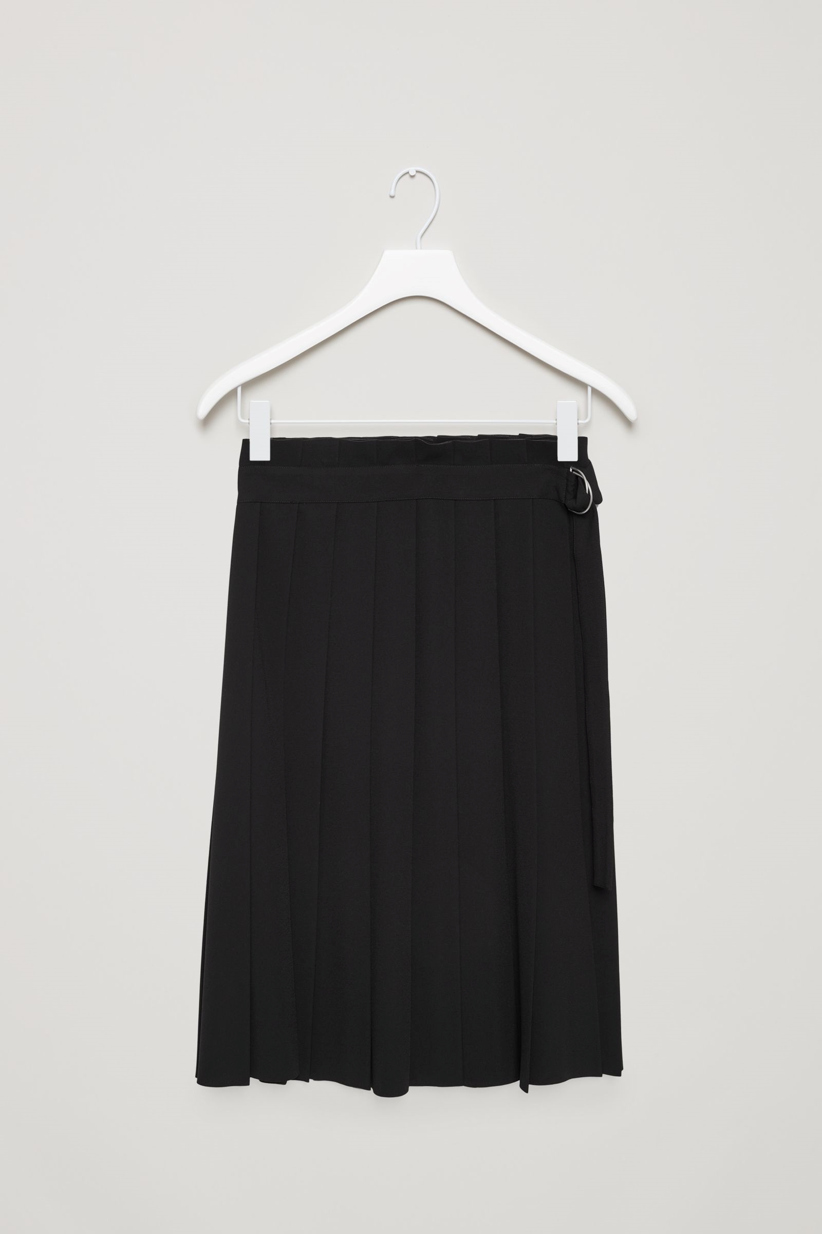 Very Goods Pleated wrap skirt Black Skirts COS US