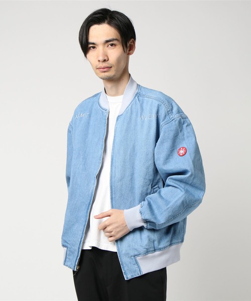 Very Goods CE BLEACHED DENIM ZIP JACKET