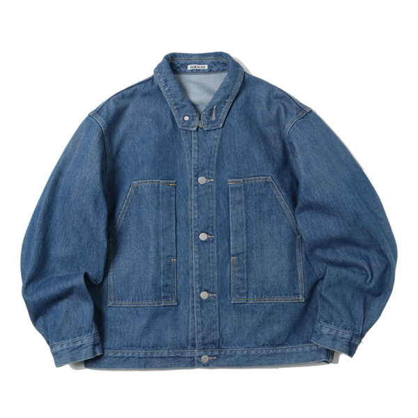 ○日本正規品○ AURALEE Hard Twist Denim Blouzon ecousarecycling.com