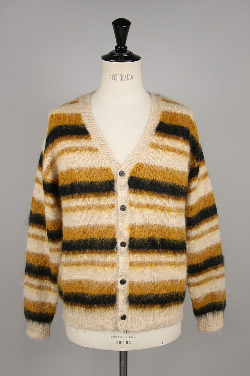 UNUSED 5G border knit cardigan 2size-