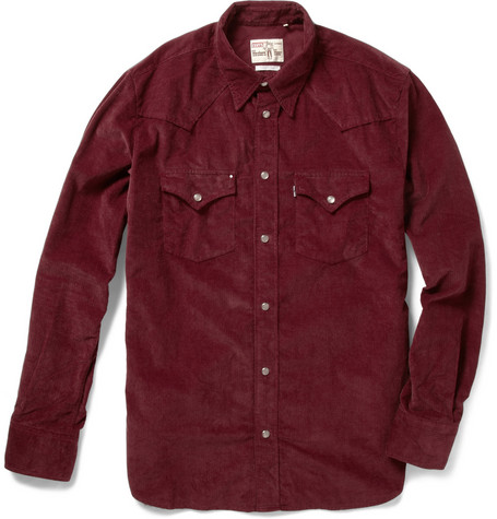 levi's corduroy western shirt