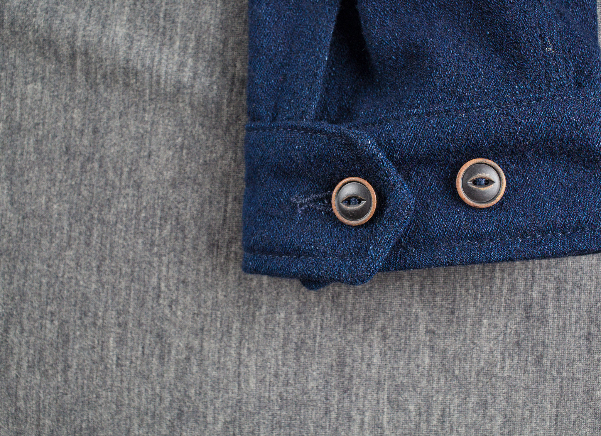 apolis indigo wool chore jacket