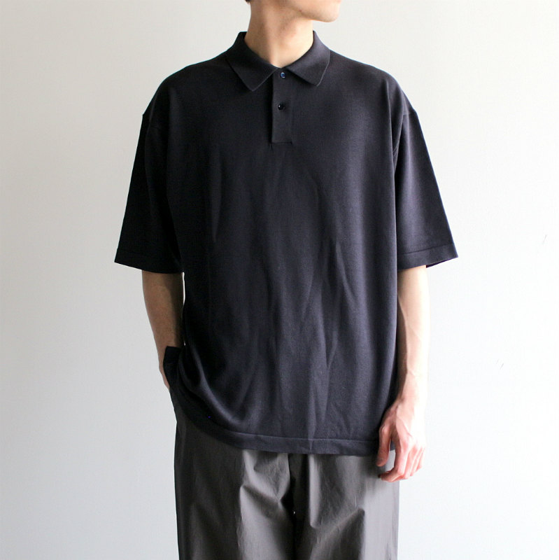 graphpaper SuvinOversized L/S Polo ポロシャツ-