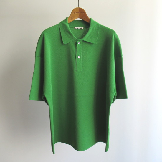 Very Goods | AURALEE WASHABLE WOOL RIB KNIT BIG POLO