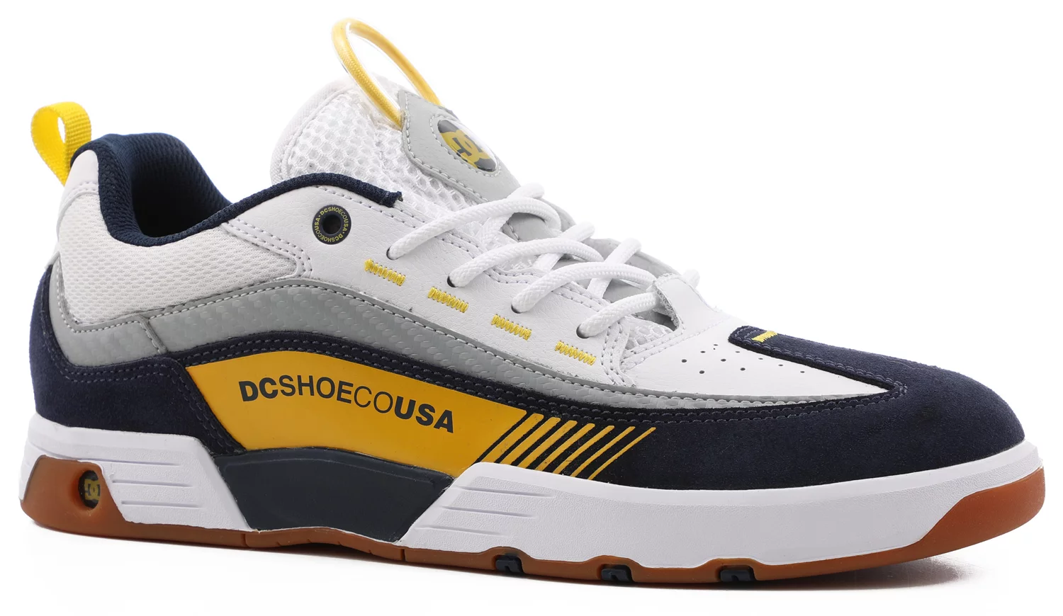 Very Goods | DC Shoes Legacy 98 Slim S Skate Shoes - white/yellow/blue -  Free Shipping