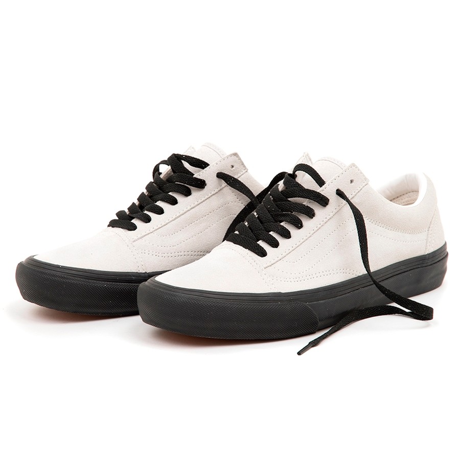 vans old skool pro white black