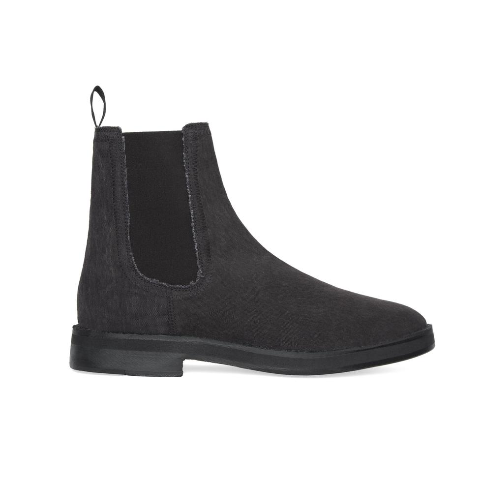 canvas chelsea boots