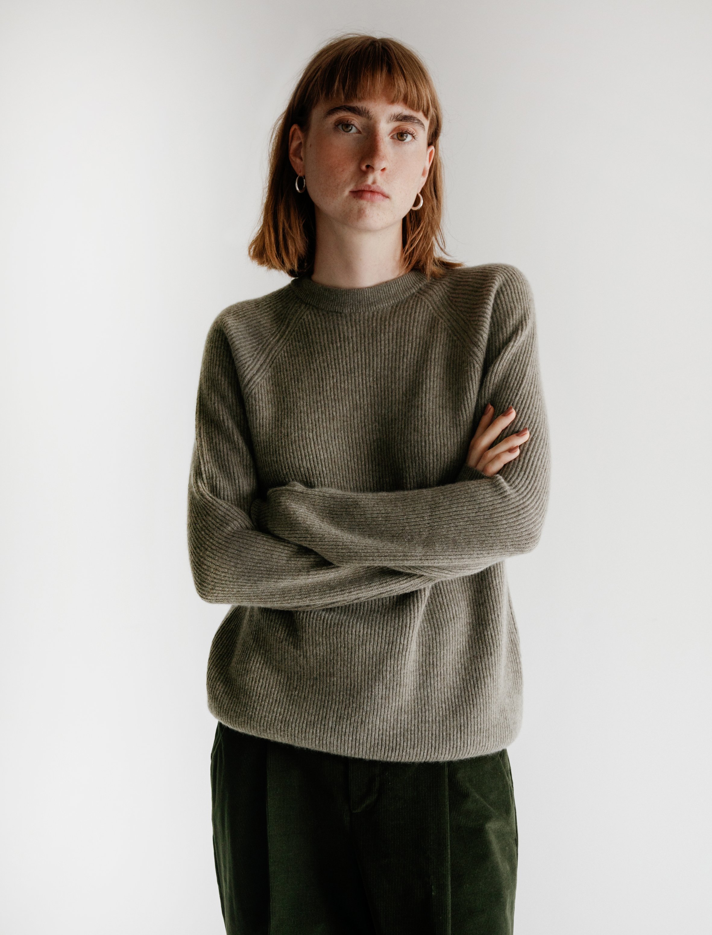 cristaseya Ribbed Raglan Sweater - ニット/セーター