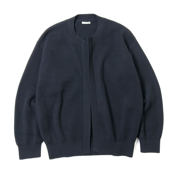 Very Goods | AURALEE SUPER HARD TWIST RIB KNIT CARDIGAN「DIVERSE-Web」