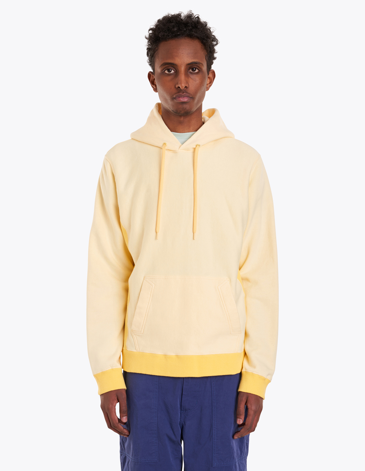 Very Goods Comme des Garcons Ganryu Hooded Sweatshirt Pale Yellow TRES BIEN