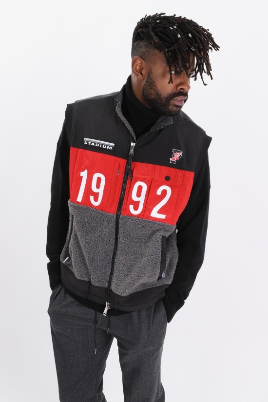 Very Goods | Polo ralph lauren Winter stadium hybrid vest Black multi -  GRADUATE ...