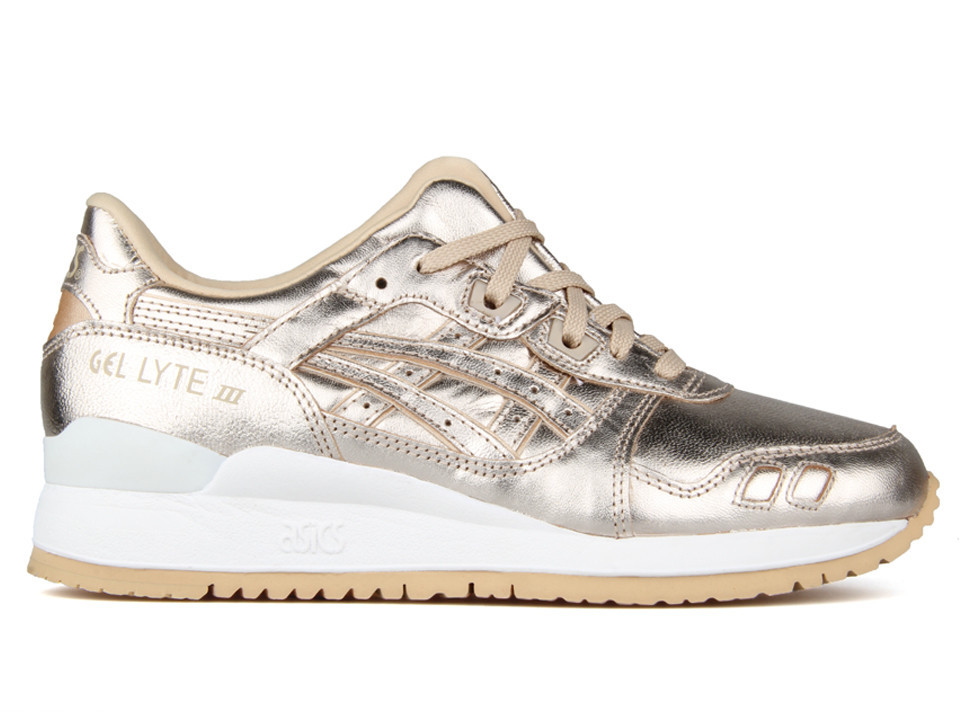 gold asics gel lyte iii cheap online