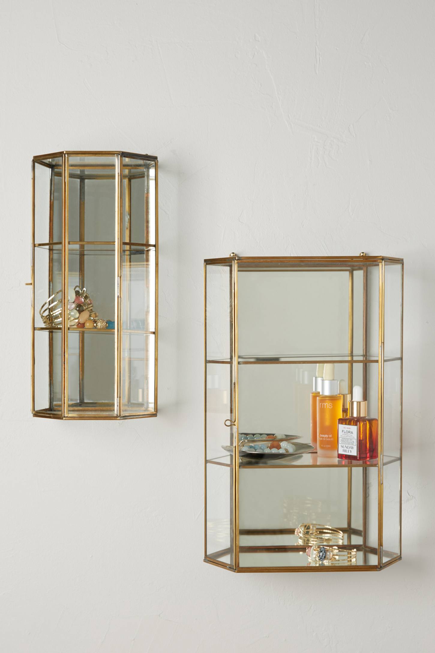 Very Goods Wall Curio Cabinet Anthropologie