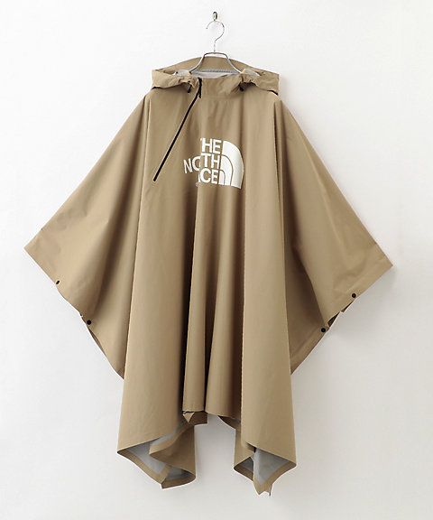 フラワーB ブルーグレイ THE NORTH FACE × HYKE slanting poncho