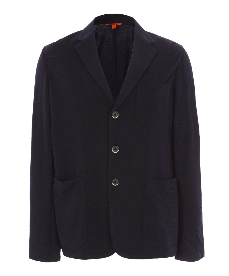 Very Goods | Barena Navy Torceo Wool Blazer | Menswear | Liberty.co.uk