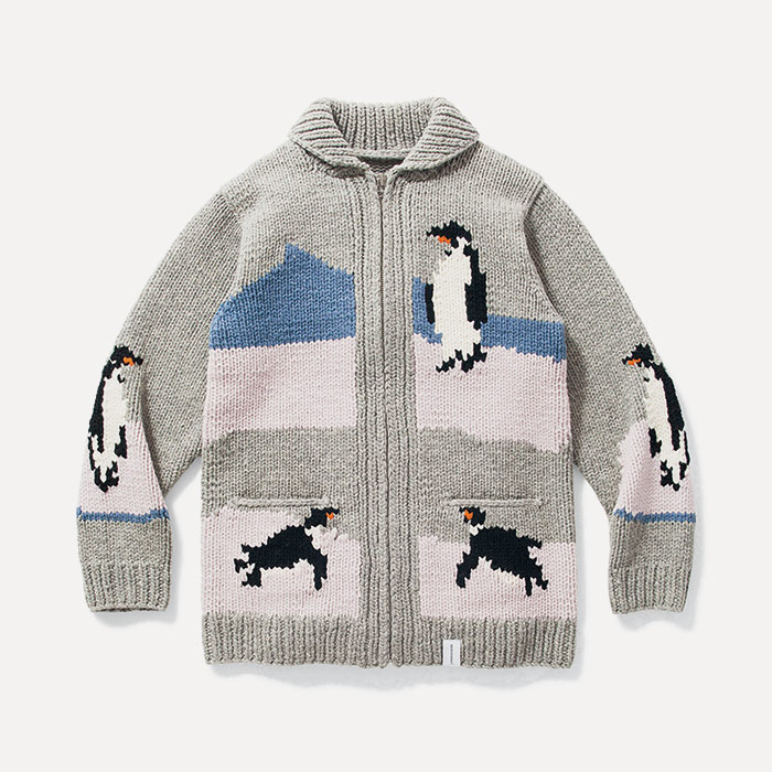 ジャケット・アウター DESCENDANT MANCHOT COWICHAN KNIT 3 Very Goods | DESCENDANT | MANCHOT COWICHAN KNIT | GRAY