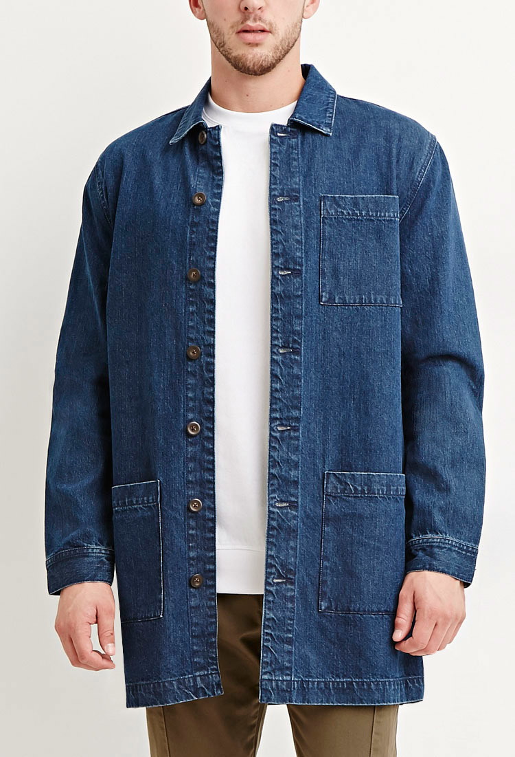 Very Goods | Longline Denim Jacket | 21 MEN - 2000180546