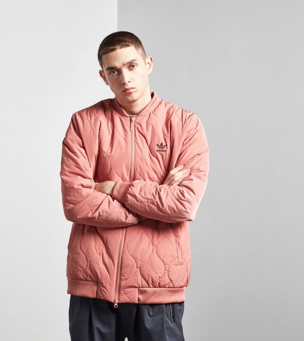 Adidas originals quilted sales bomber jacket