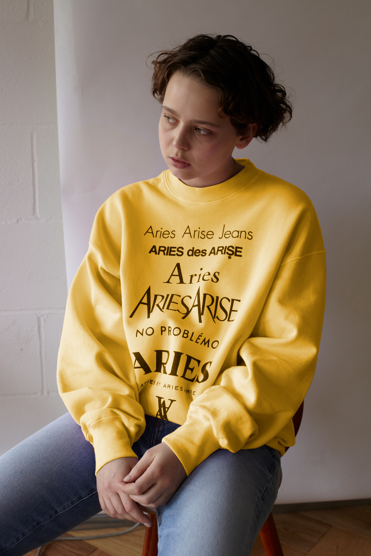 Sweatshirt ARIES Men color Yellow