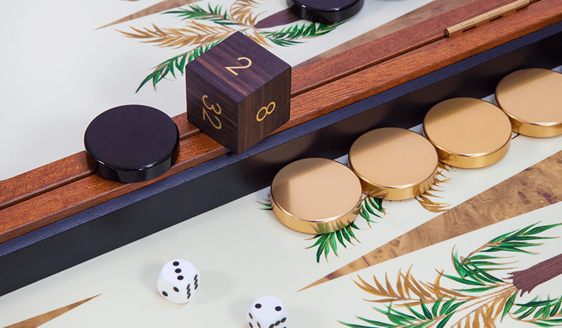 上質風合い Walnut 新品 Backgammon Alexandra Llewellyn バック