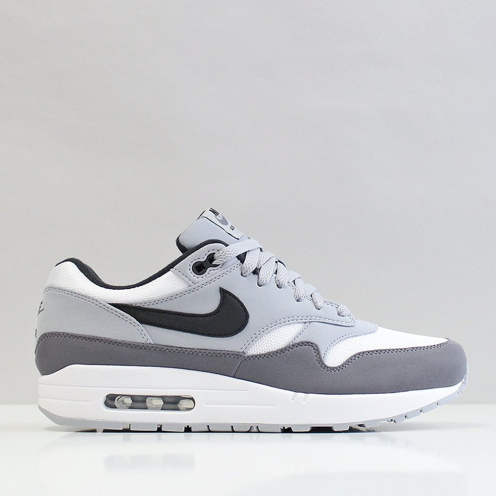 air max 1 white black wolf grey