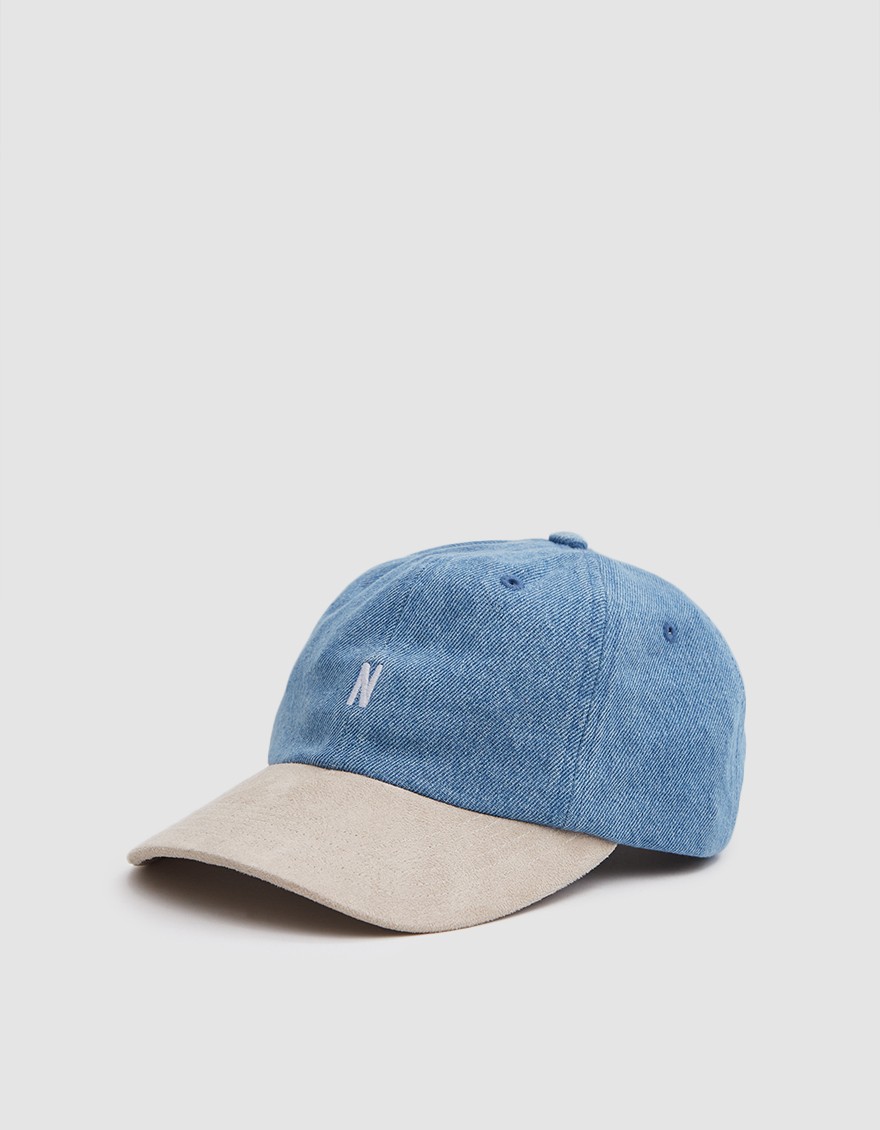 norse projects denim sports cap