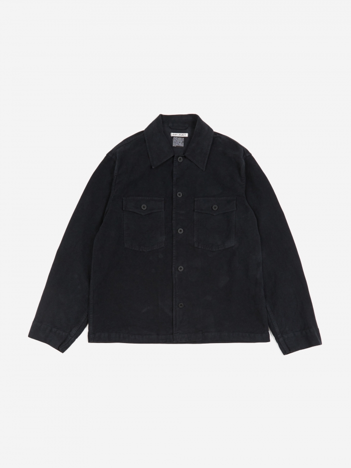 Very Goods | Our Legacy Evening Coach Jacket - Blue Black Moleskin