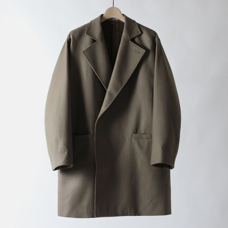 Very Goods | AURALEE LIGHT MELTON OVER COAT - THIRTY' THIRTY' STORE