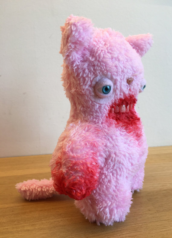 pink cat teddy