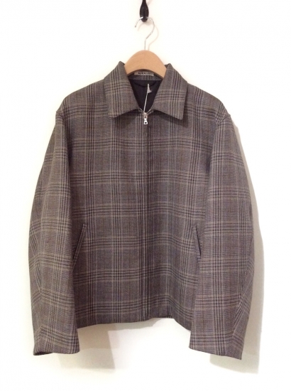 Very Goods | AURALEE DOUBLE FACE CHECK ZIP BLOUSON（GLEN CHECK