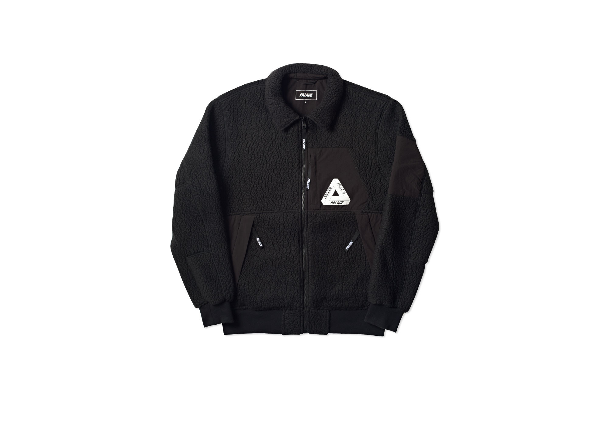 Very Goods | POLARTEC FLEE BOMBER BLACK | Palace Skateboards
