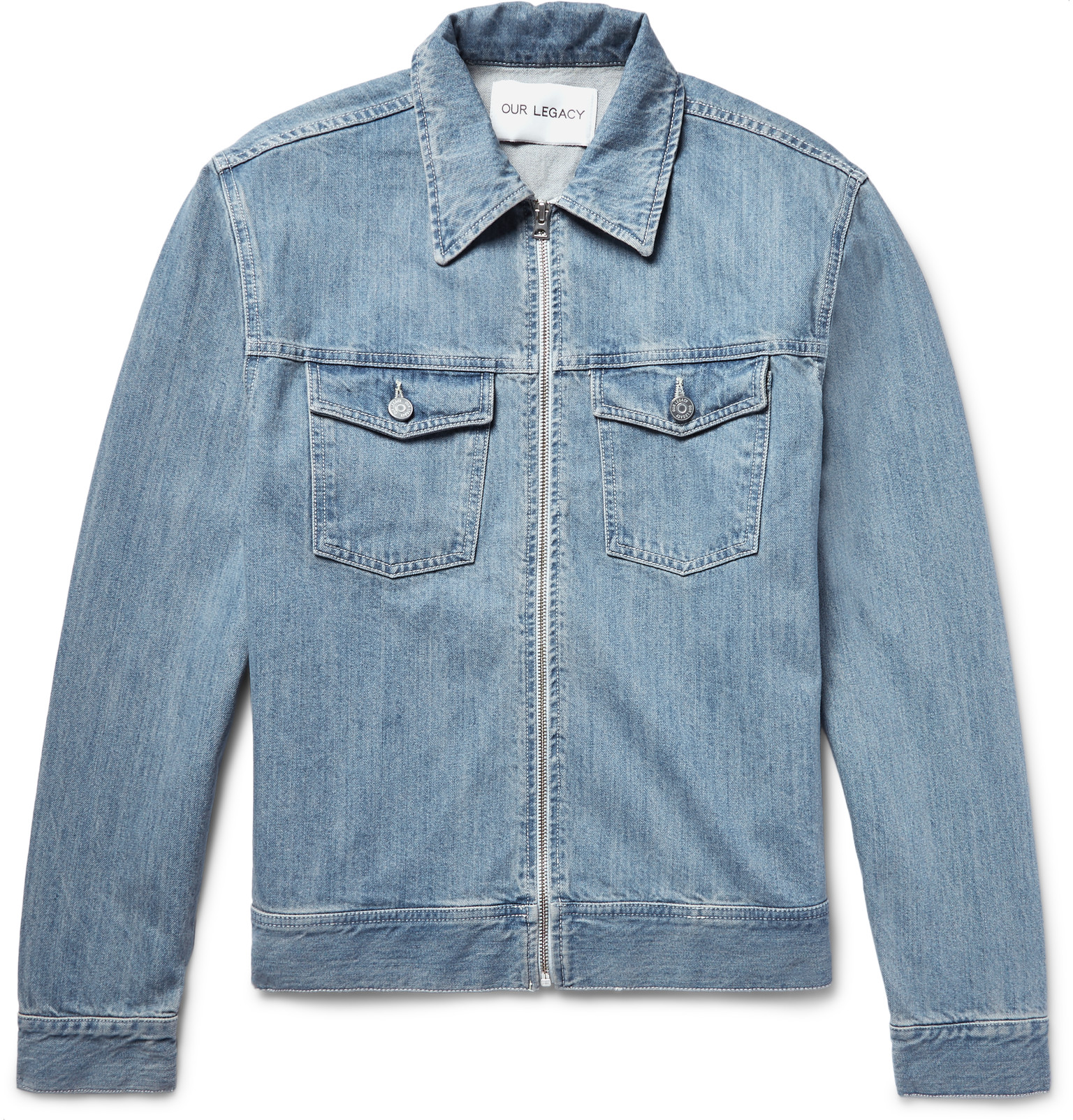 Very Goods | Our Legacy - Lean Zip-Up Denim Jacket