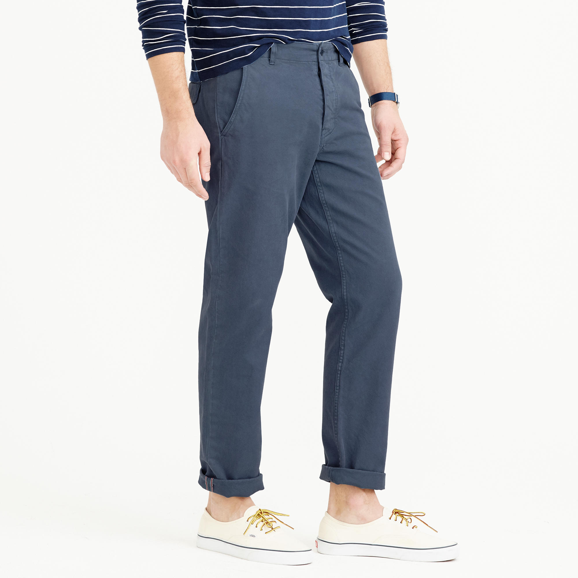 Very Goods | Wallace & Barnes garment-dyed selvedge chino pant : | J.Crew