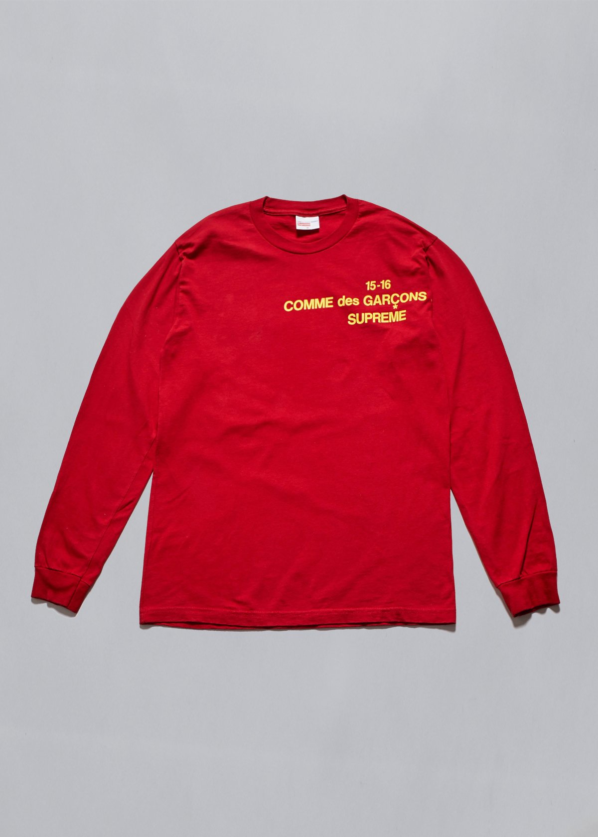 Very Goods | Supreme/Comme Des Garçons Shirt LS Tee Red AW2015