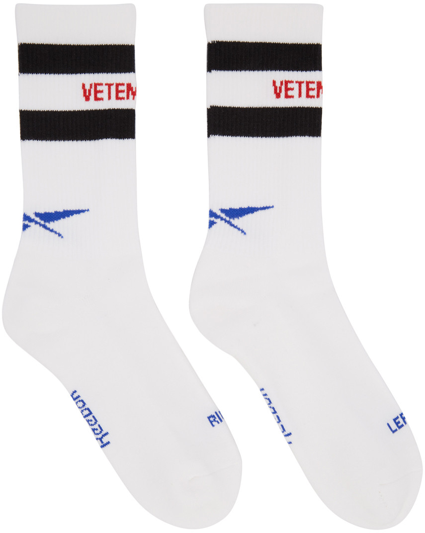 Very Goods | Vetements: White Reebok Edition Classic Socks | SSENSE