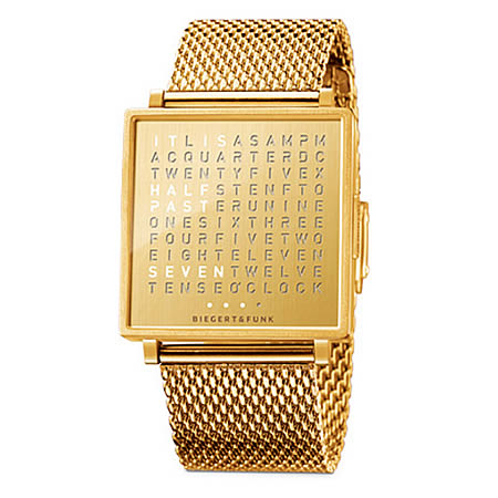 Very Goods | QLOCKTWO W Watch Golden Words Biegert & Funk | English + 7 ...