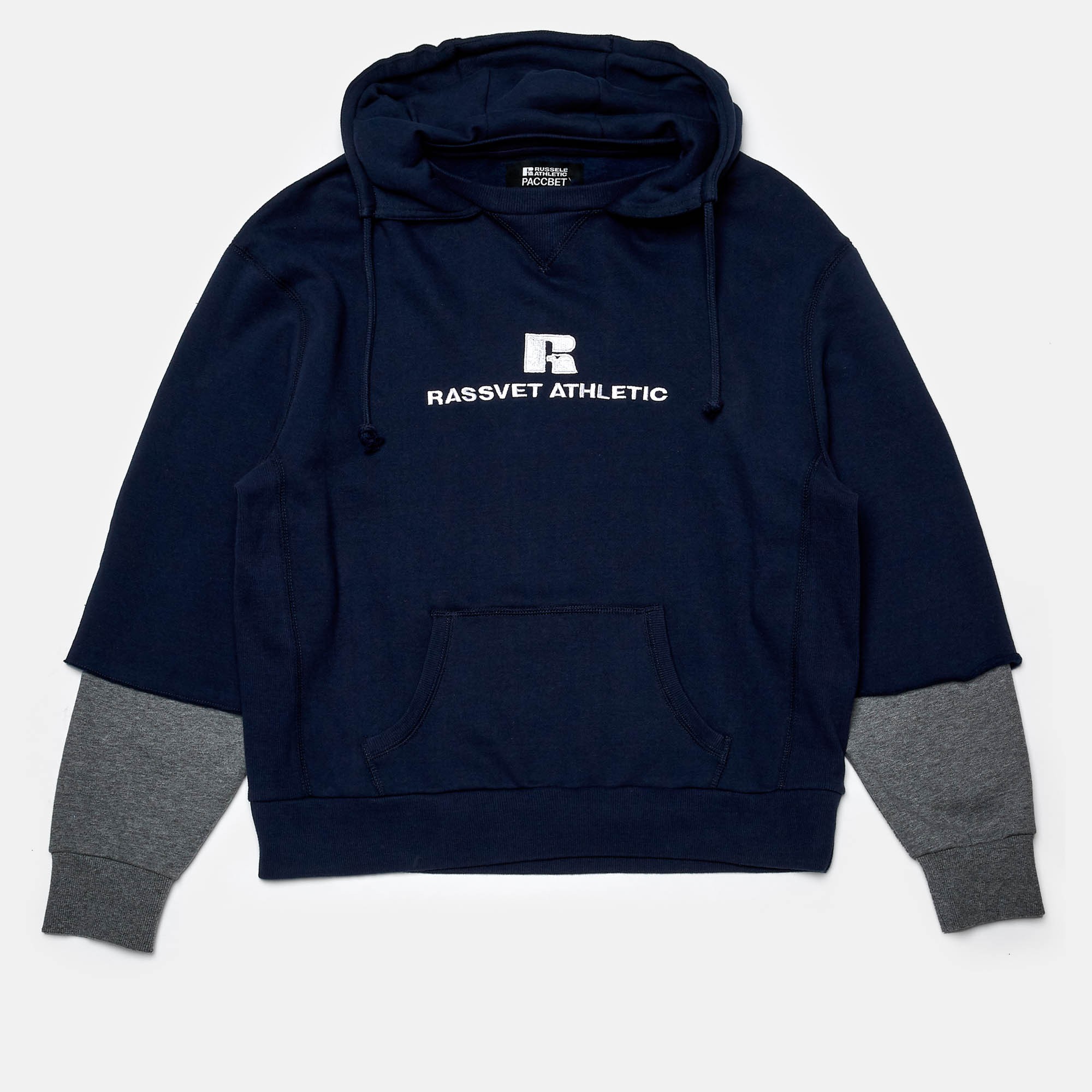 Very Goods | Rassvet Russell Athletic Hoodie Woven Sweatshirt (Navy)
