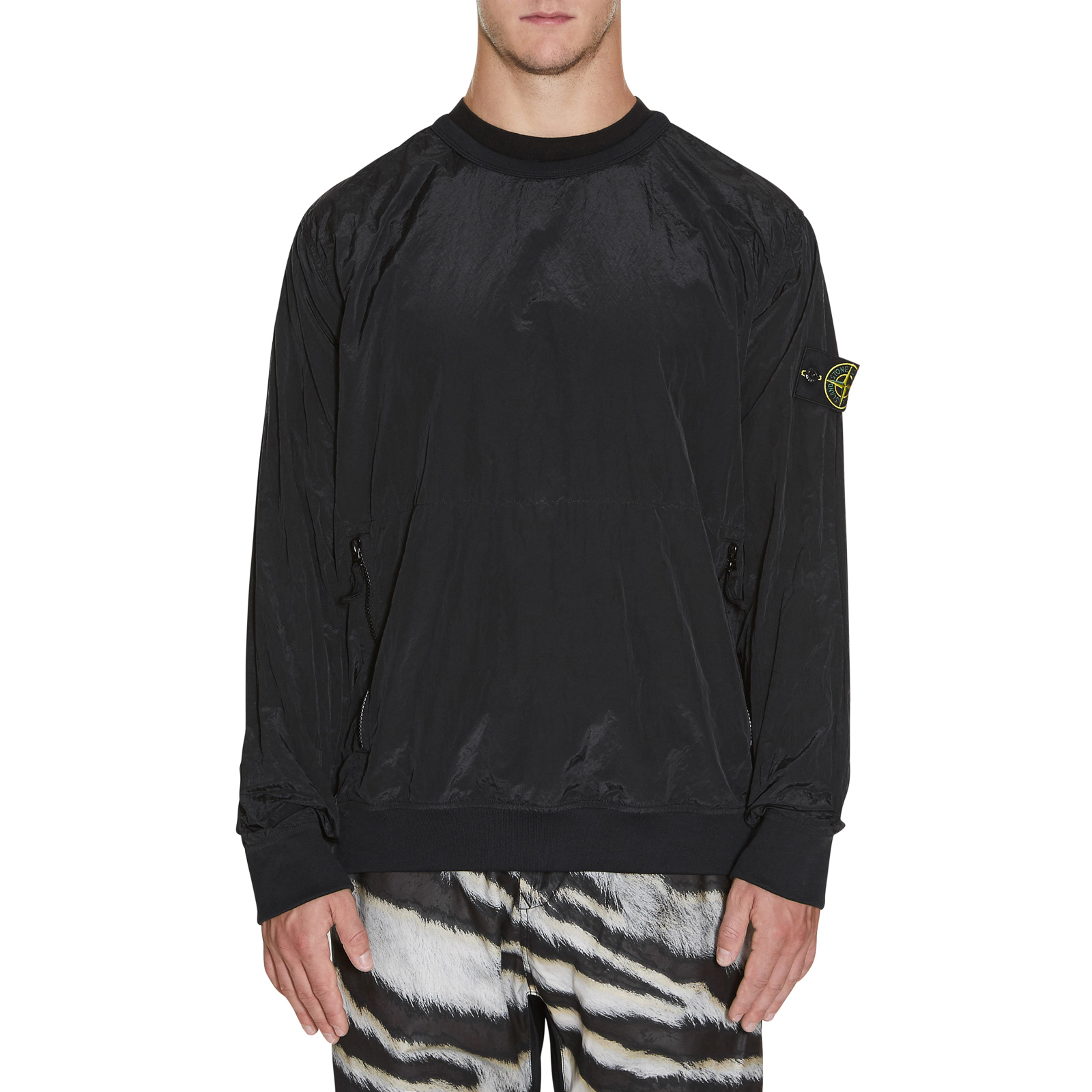 stone island nylon metal crew neck