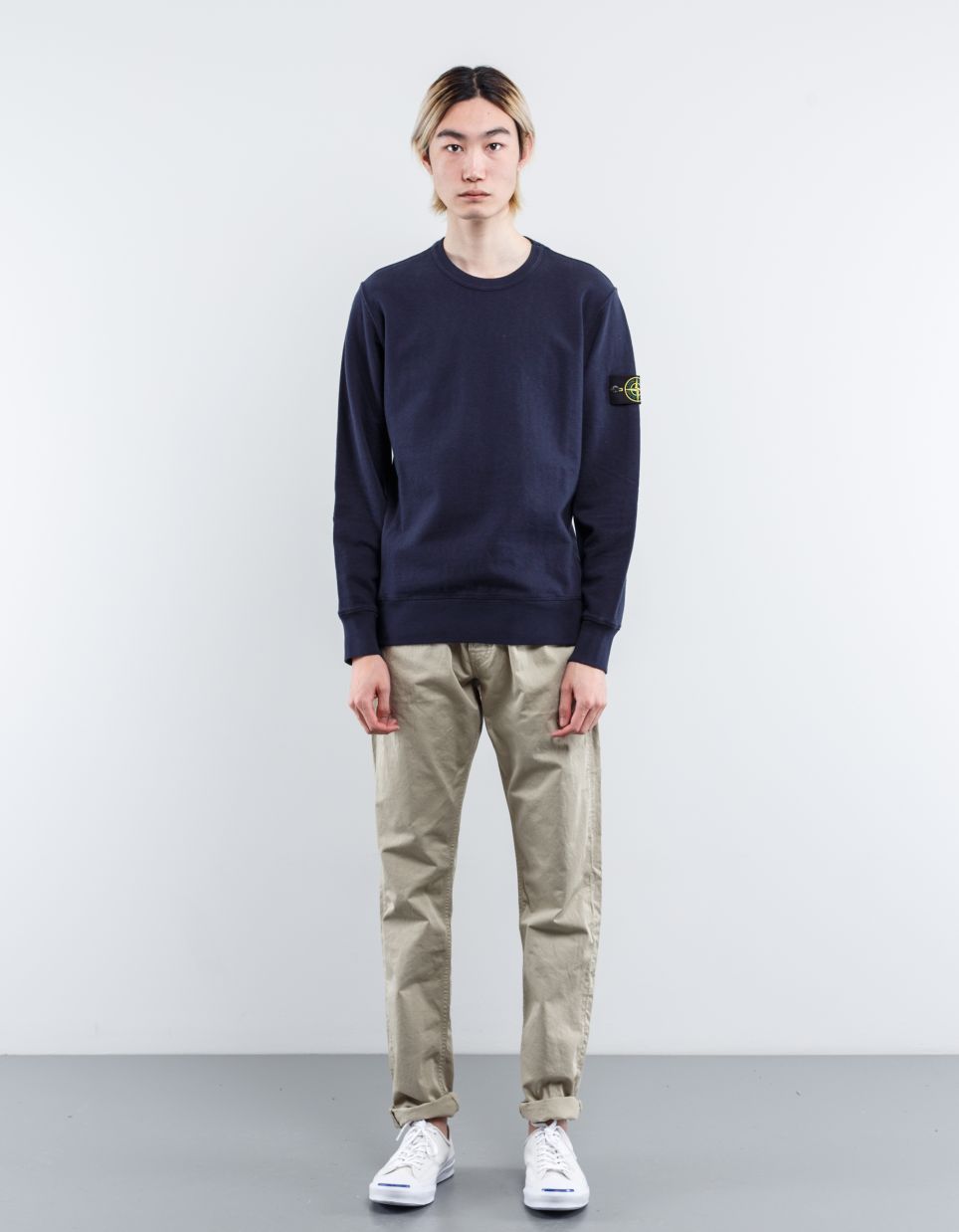 stone island old effect sweatshirt