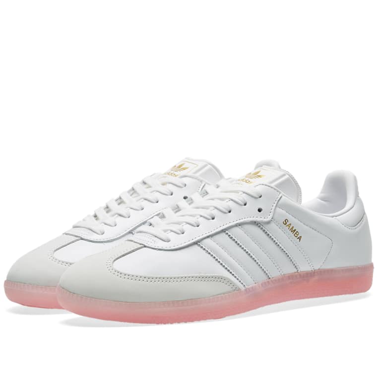 adidas samba pink white